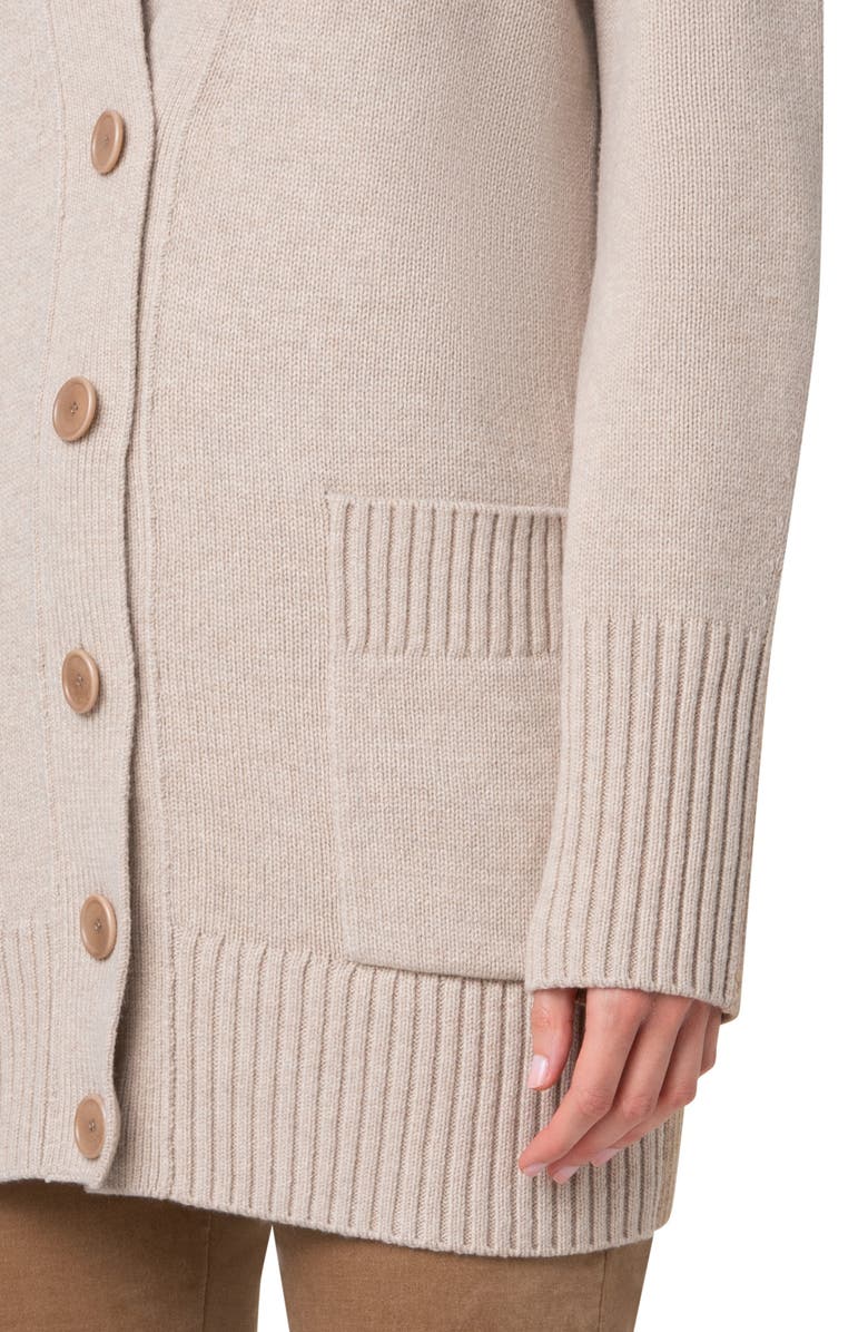 Akris punto Wool & Cashmere Long Cardigan, Alternate, color, 
