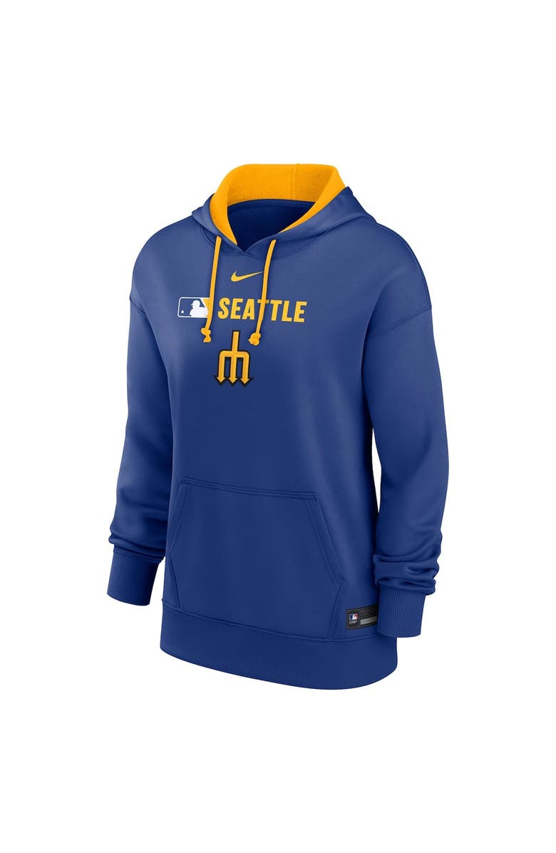 Nike Women's Nike Navy Seattle Mariners Authentic Collection City Connect Performance Pullover Hoodie, Alternate, color, 