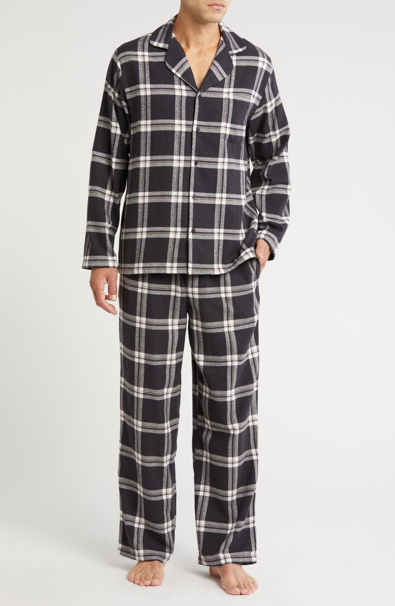 Nordstrom Plaid Flannel Pajamas, Main, color,