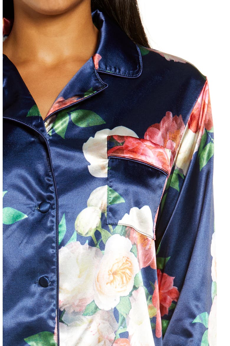 Josie Floral Pajamas, Alternate, color, NAVY
