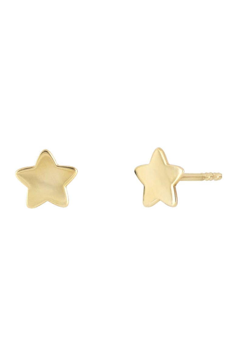 14K Yellow Gold Star Stud Earrings, Main, color, 14KY