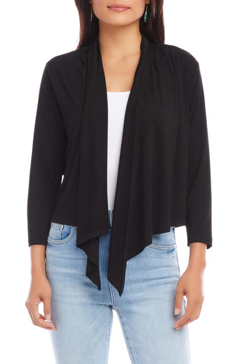 Calli Draped Open Front Cardigan