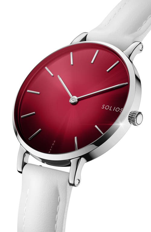 Solios Watches The Solar Mini | Red Dial