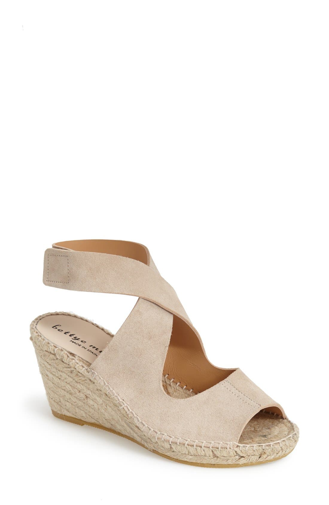 Bettye Muller 'Mobile' Leather Wedge Espadrille Sandal, Main, color, 