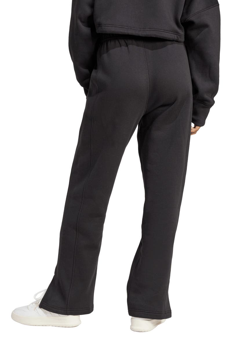 adidas Signature Embroidered Fleece Pants, Alternate, color, 