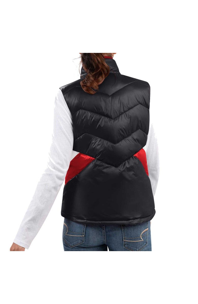 G-III 4HER BY CARL BANKS Women's G-III 4Her by Carl Banks Black NASCAR Merchandise Versatile Full-Zip Puffer Vest, Alternate, color, Black
