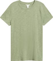 Caslon® Cotton Blend Crewneck T-Shirt