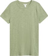 Caslon® Cotton Blend Crewneck T-Shirt