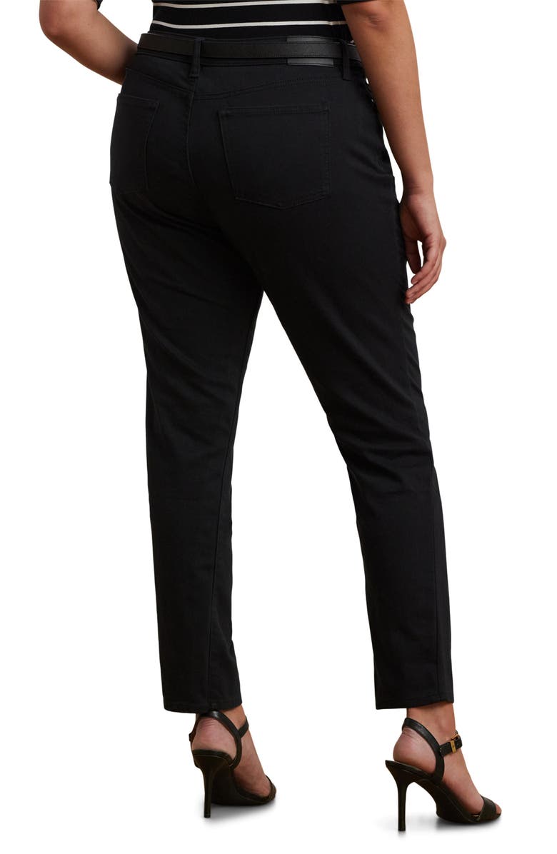 Lauren Ralph Lauren Straight Leg Jeans, Alternate, color, Black