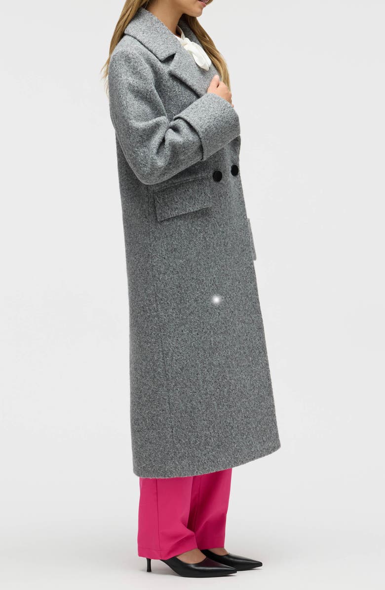 NVLT Bouclé Double Breasted Coat, Alternate, color, Gray