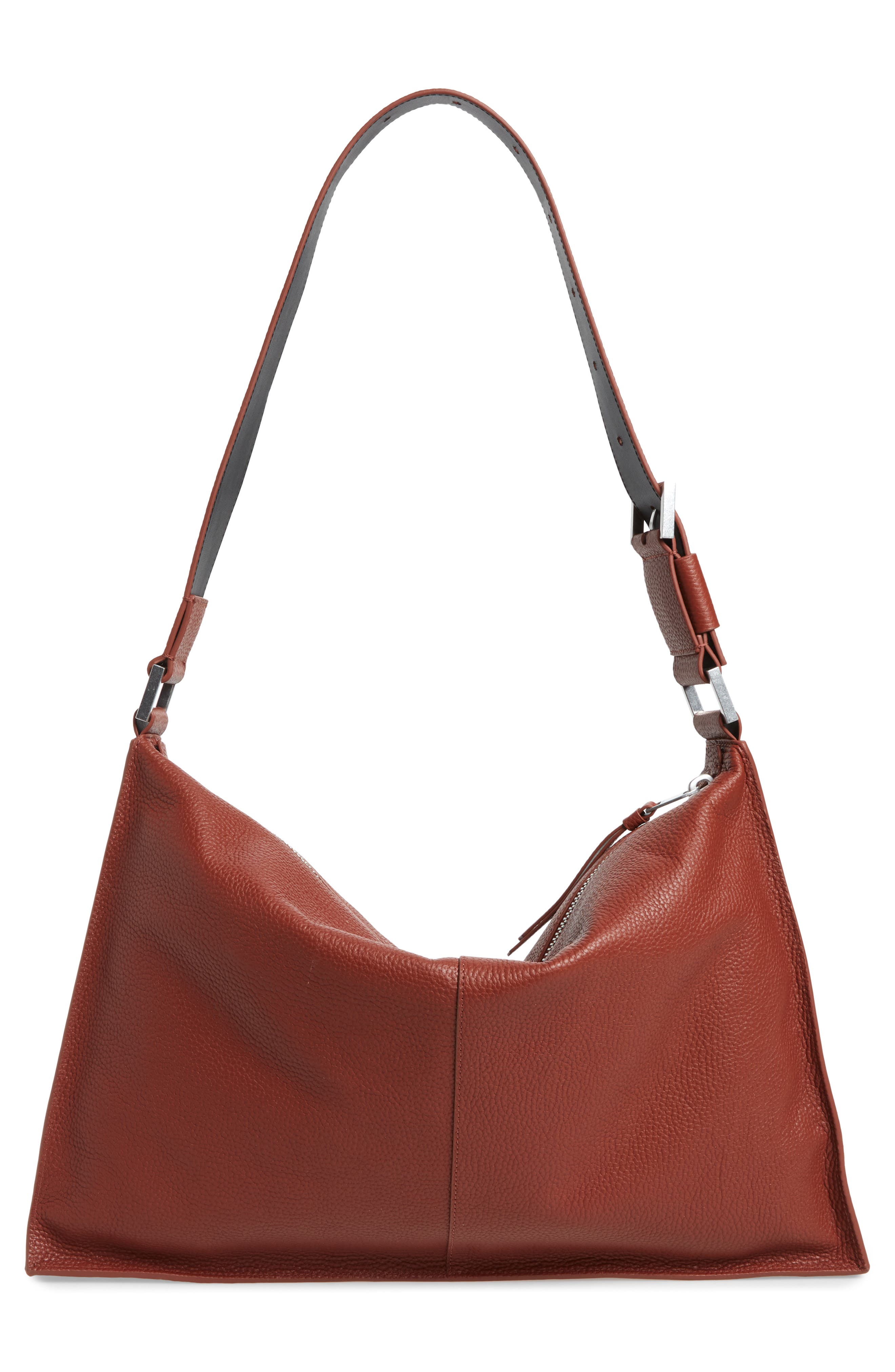 AllSaints Edbury Leather Shoulder Bag, Alternate, color, 