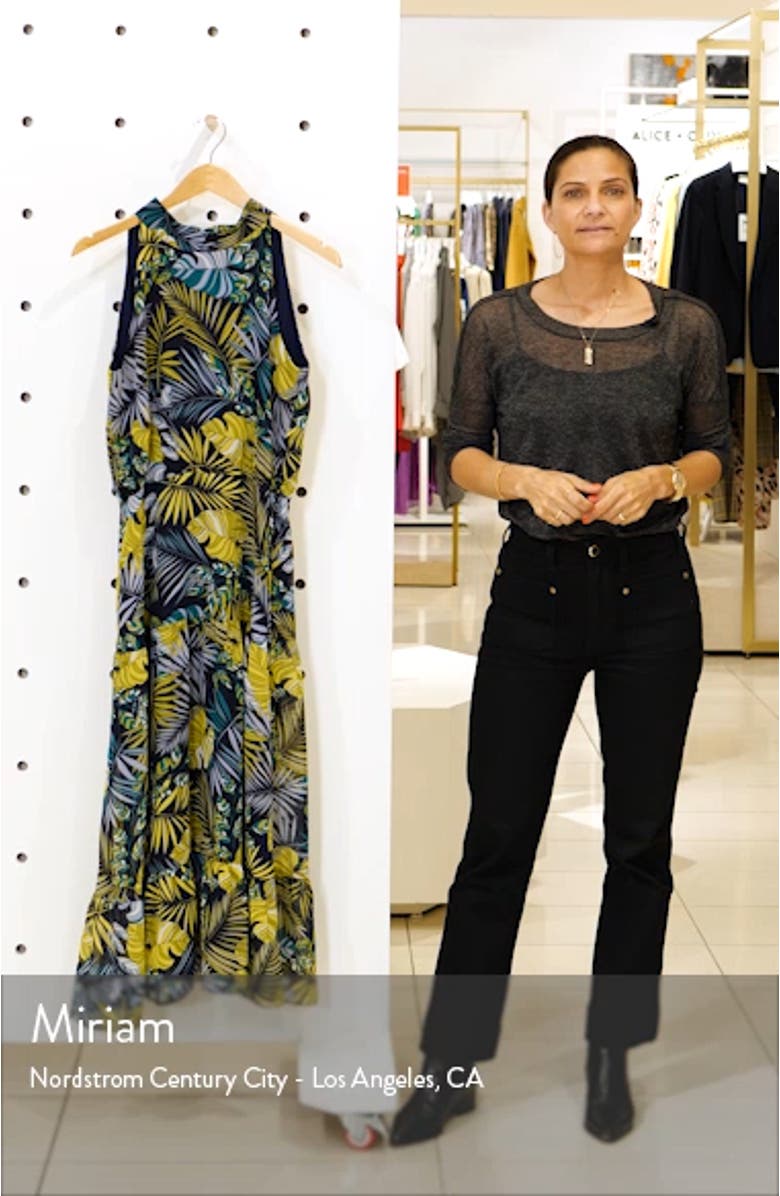 Tropics Chiffon Midi Dress, sales video thumbnail