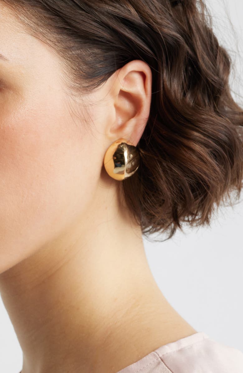 Nordstrom Organic Orb Clip-On Earrings, Alternate, color, Gold