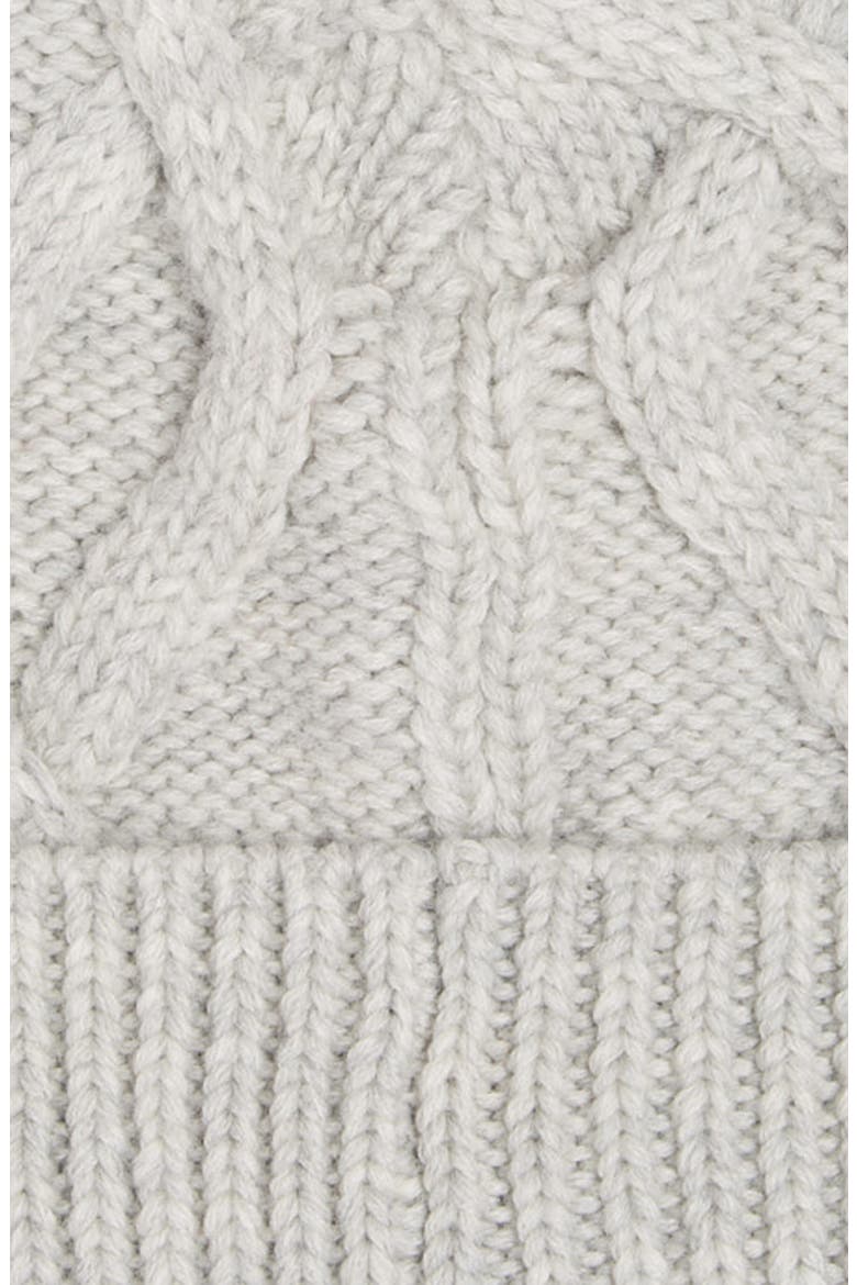 Ryamy Cable Stitch Wool Beanie, Alternate, color, GREY