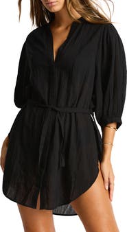 Sea Level Boho Cover-Up Shirt