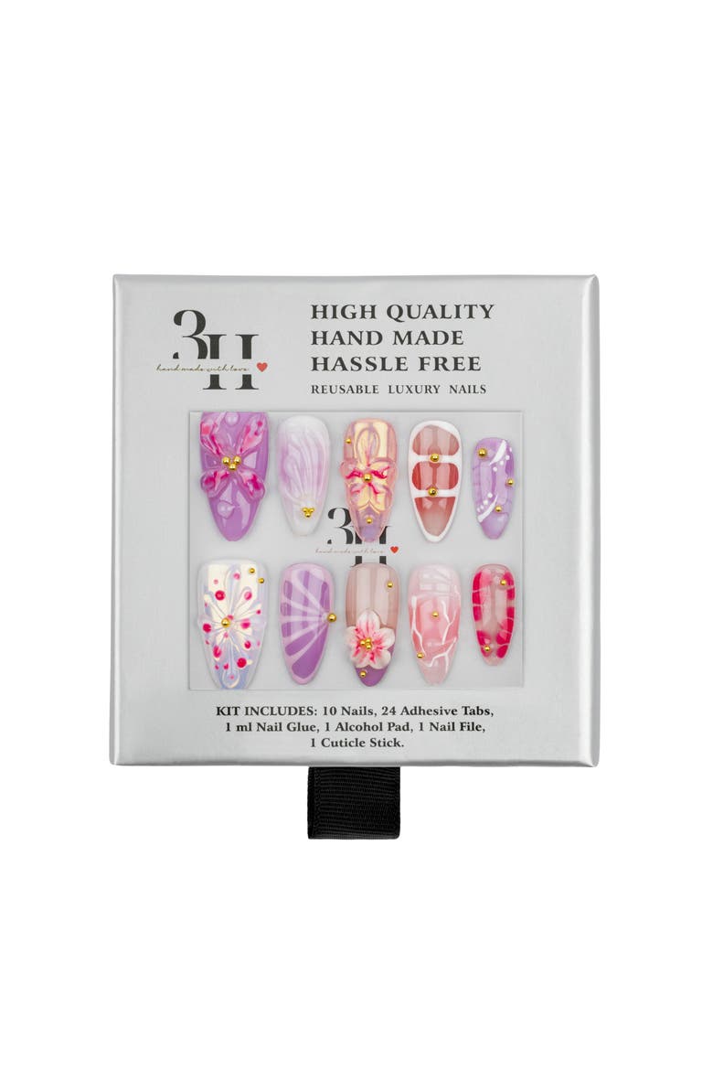 Lilac Dream Luxury Handmade Press On Nails, Main, color, Lilac