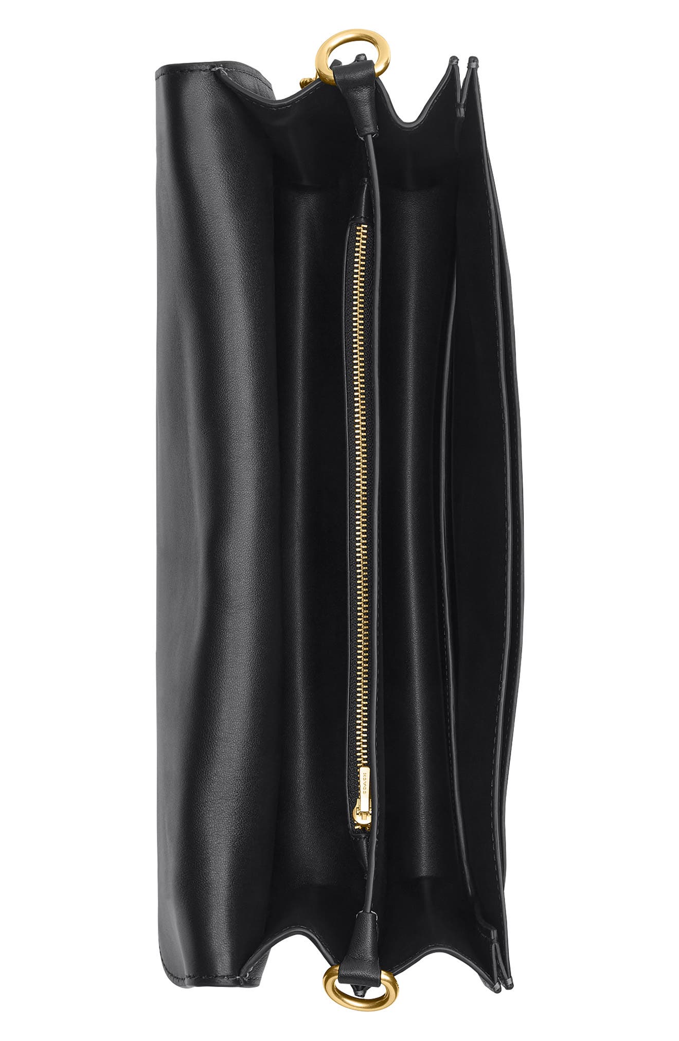 COACH Tabby 36 Leather Shoulder Bag, Alternate, color, B4/ Black