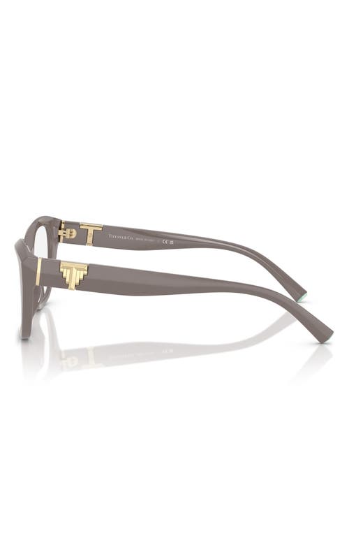 Tiffany & Co . 52mm Cat Eye Optical Glasses In Brown