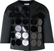Akris punto Macro Sequin Techno Taffeta Jacket