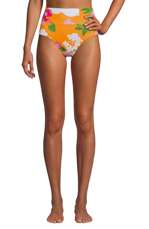 LANDS' END LANDS' END CHLORINE RESISTANT PINCHLESS HIGH WAISTED BIKINI BOTTOMS