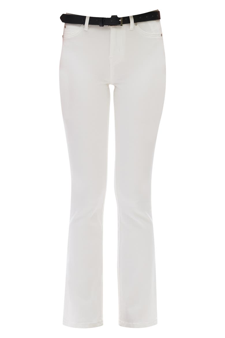 High Waist Bootcut Jeans, Alternate, color, WHITE