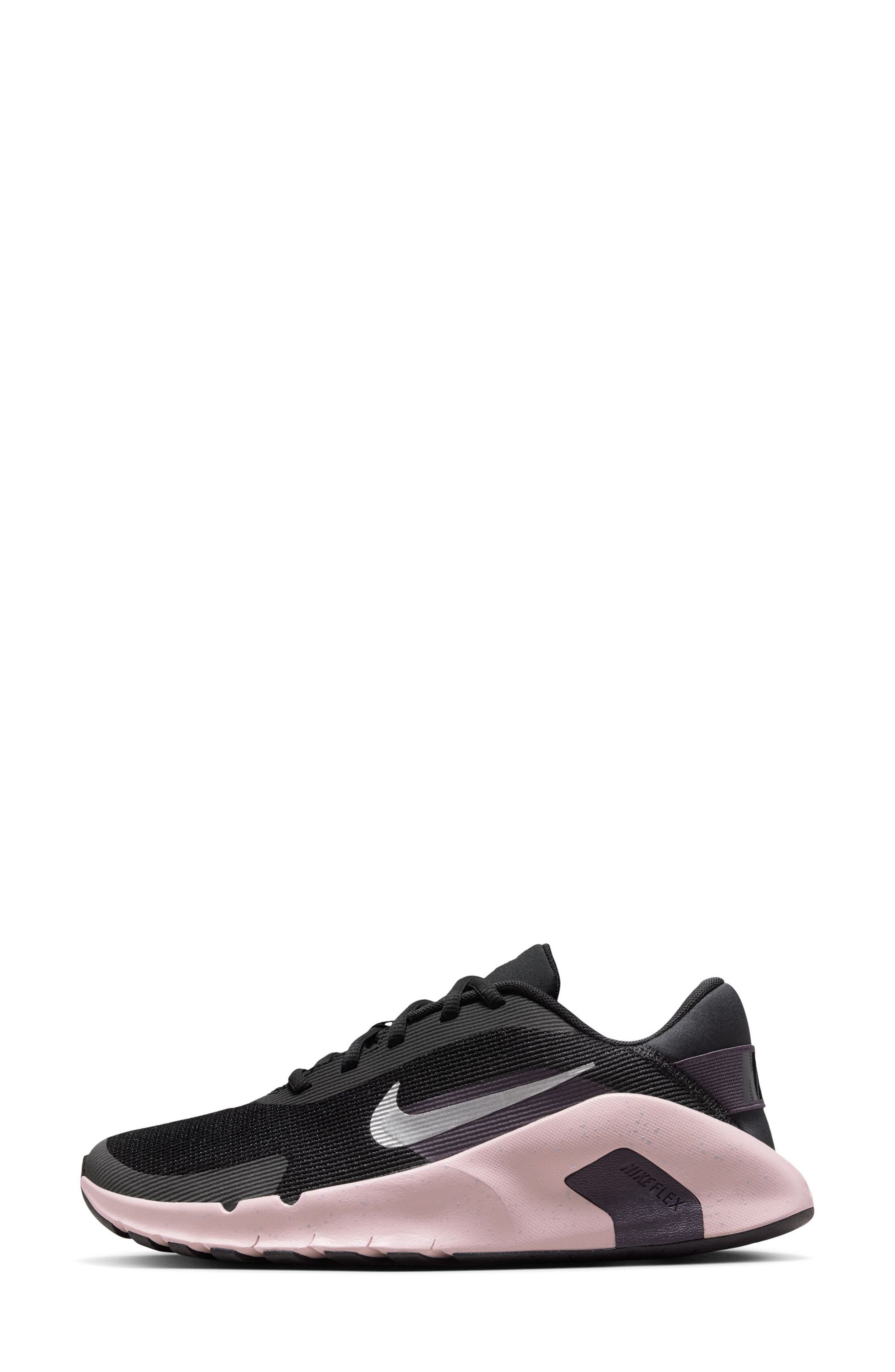 Nike Flex Train Athletic Training Shoe, Alternate, color, Black/ Platinum/ Red/ Purple