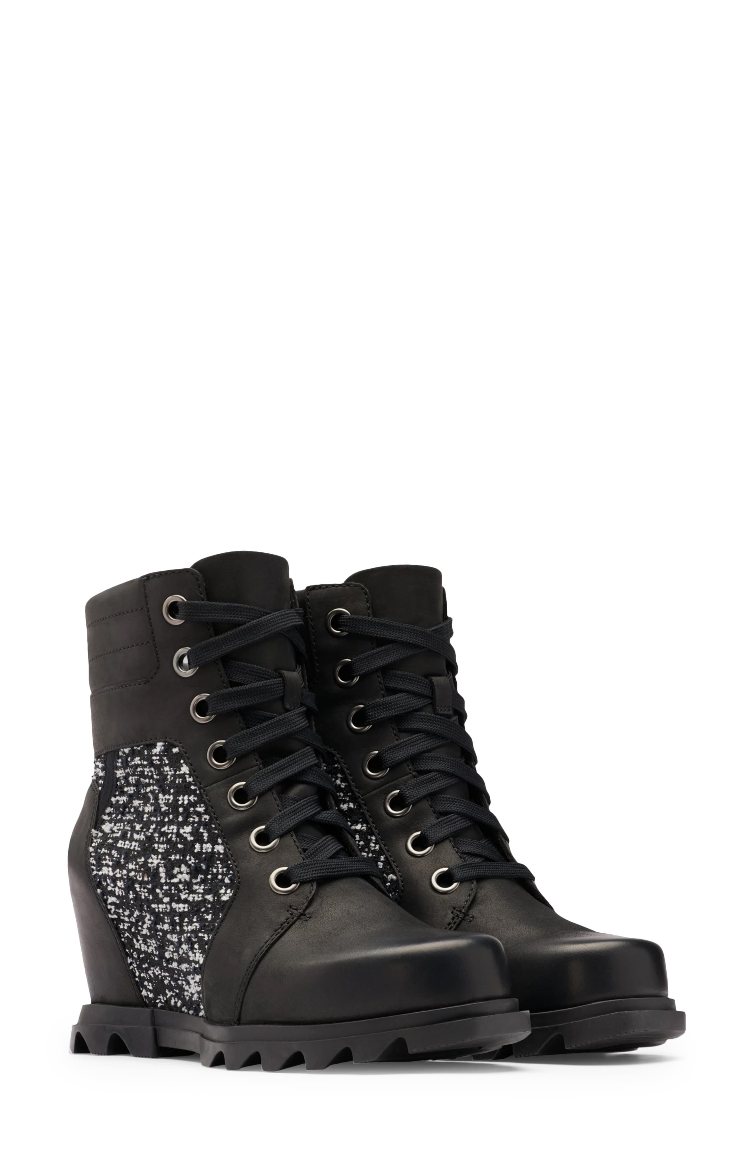 SOREL Joan of Arctic Waterproof Wedge III Lexie Lace-Up Bootie, Main, color, 