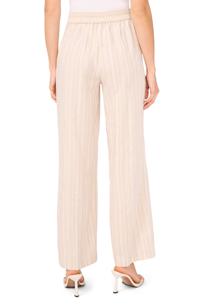 Halogen<sup>®</sup> Stripe Straight Leg Pants, Alternate, color, Almond Milk