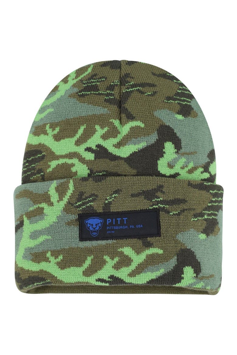 Men's Nike Camo Pitt Panthers Veterans Day Cuffed Knit Hat, Main, color, Camo