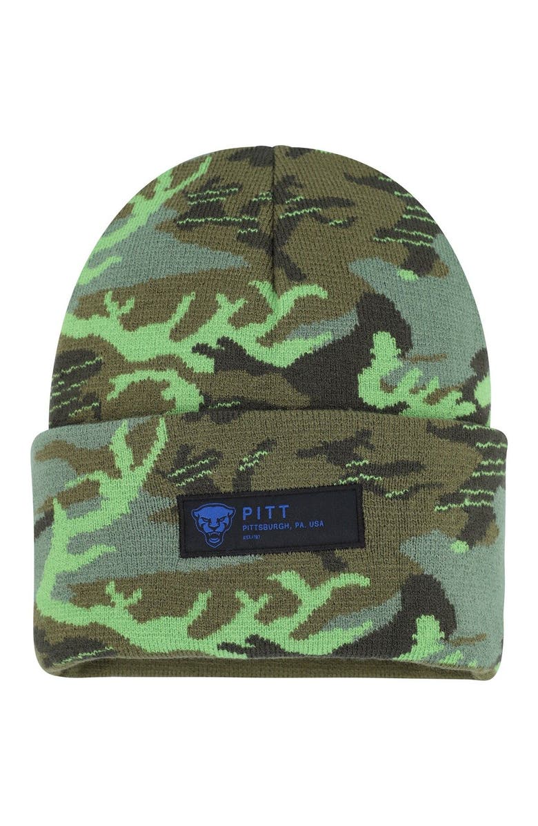 Nike Men's Nike Camo Pitt Panthers Veterans Day Cuffed Knit Hat, Main, color, Camo