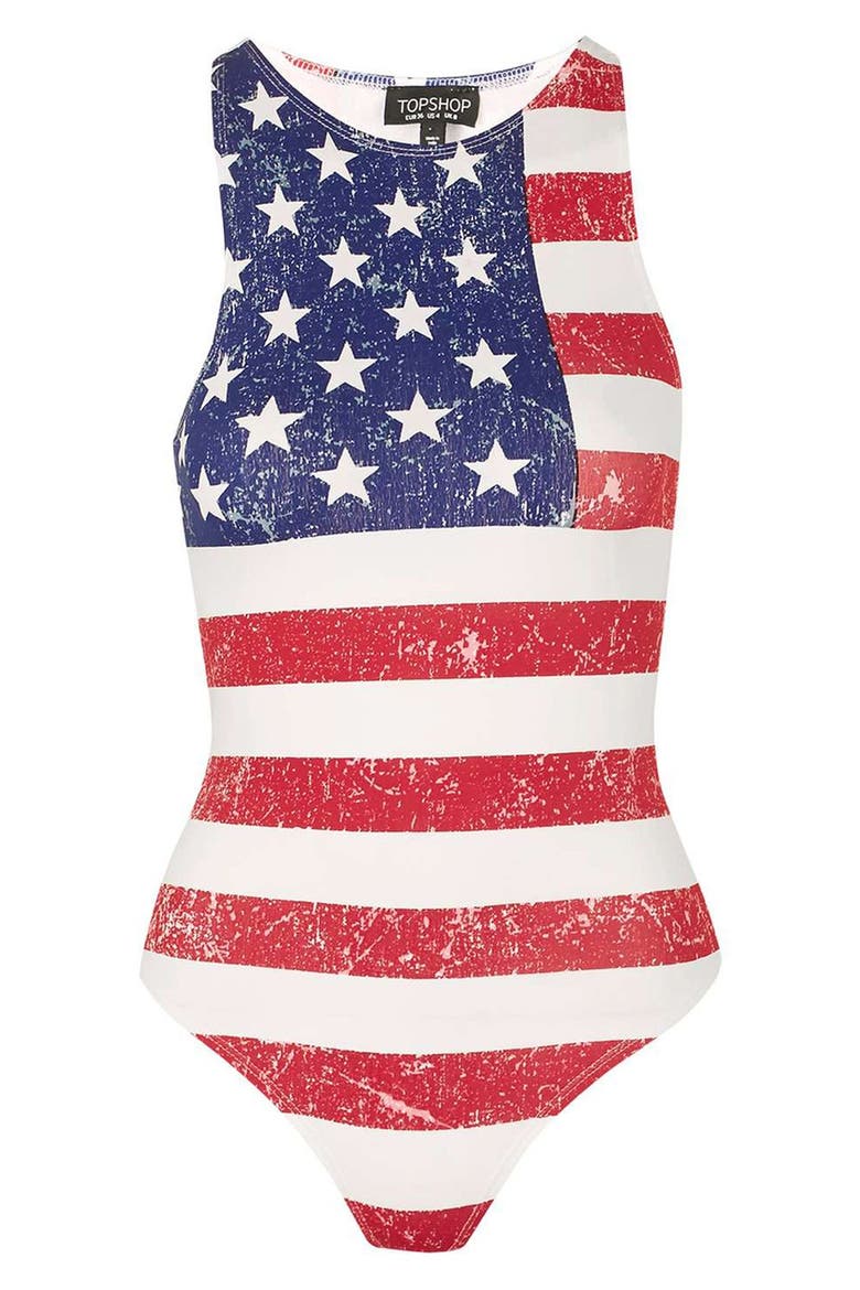 'Gigi' Thong Bodysuit, Main, color, BLUE MULTI