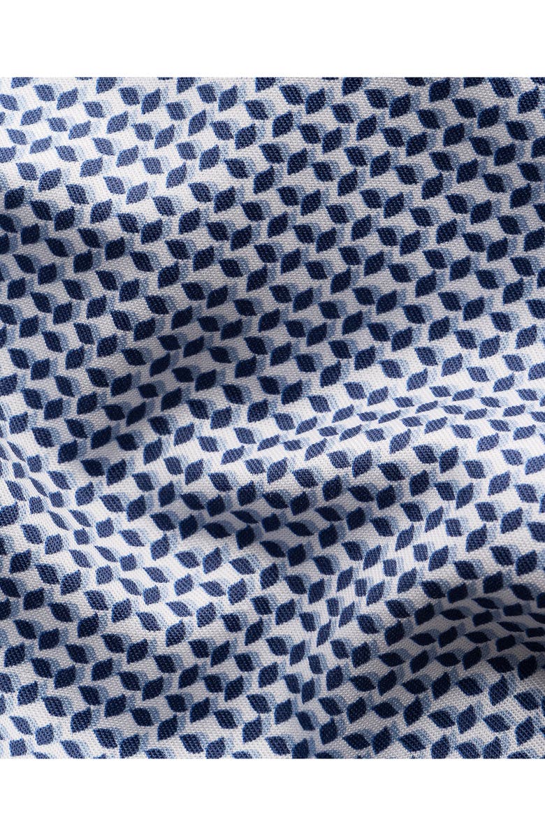 Eton Slim Fit Geometric Print Cotton Dress Shirt, Alternate, color, Light Blue