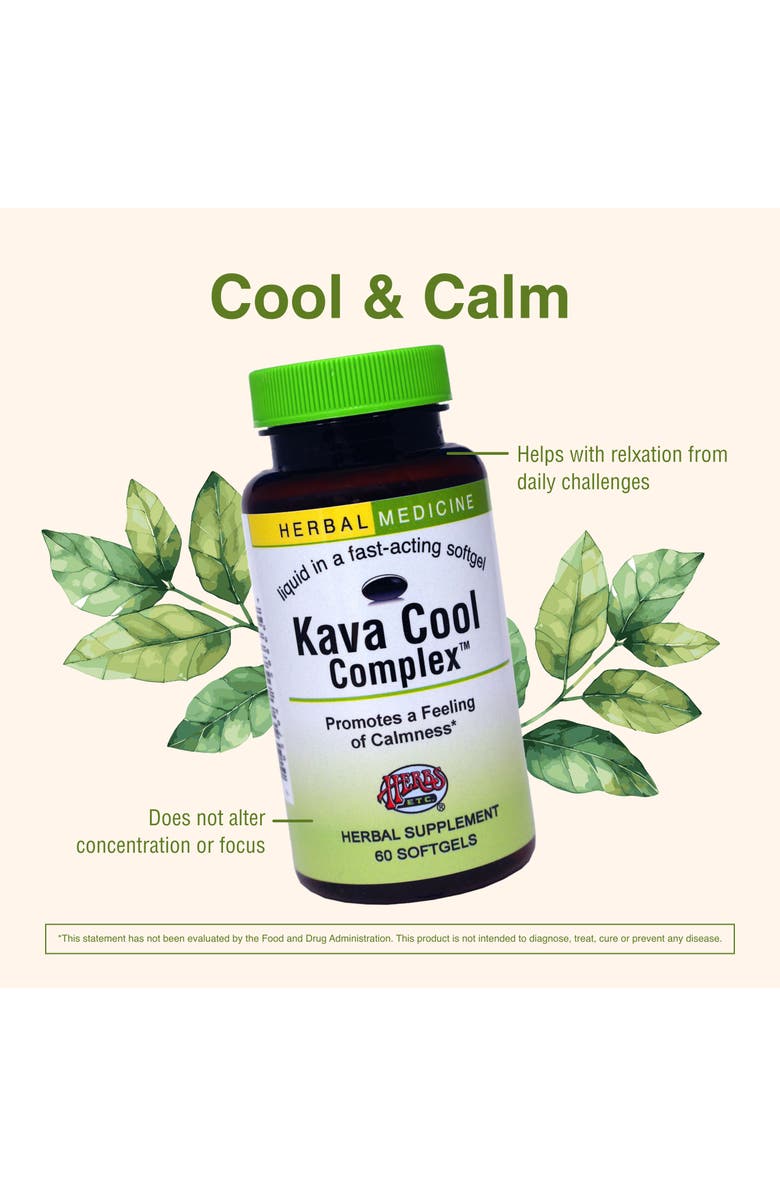 Trace Minerals Herbs Etc. Kava Cool Complex - 60 Softgels, Alternate, color, NO COLOR