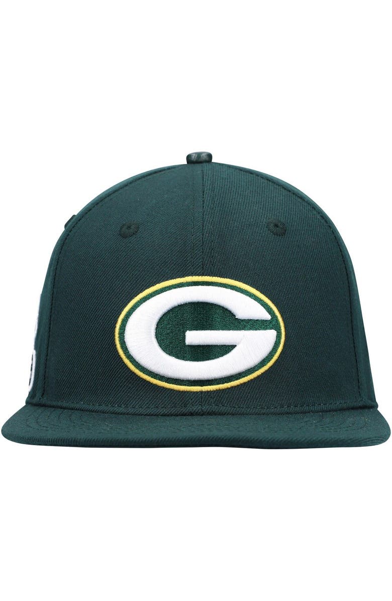 PRO STANDARD Men's Pro Standard Green Green Bay Packers Logo II Snapback Hat, Alternate, color, 