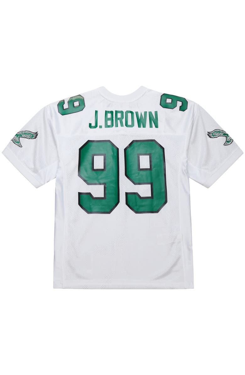 Mitchell & Ness Men's Mitchell & Ness Jerome Brown White Philadelphia Eagles 1991 Authentic Throwback Retired Player Jersey, Alternate, color, White