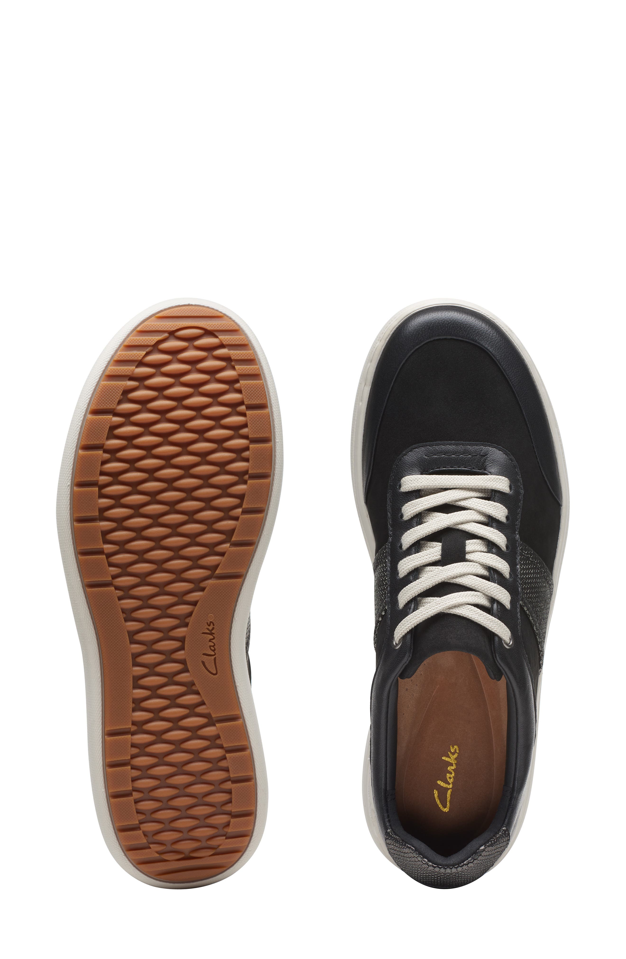 Clarks<sup>®</sup> Nalle Fern Sneaker, Alternate, color, Black Combi