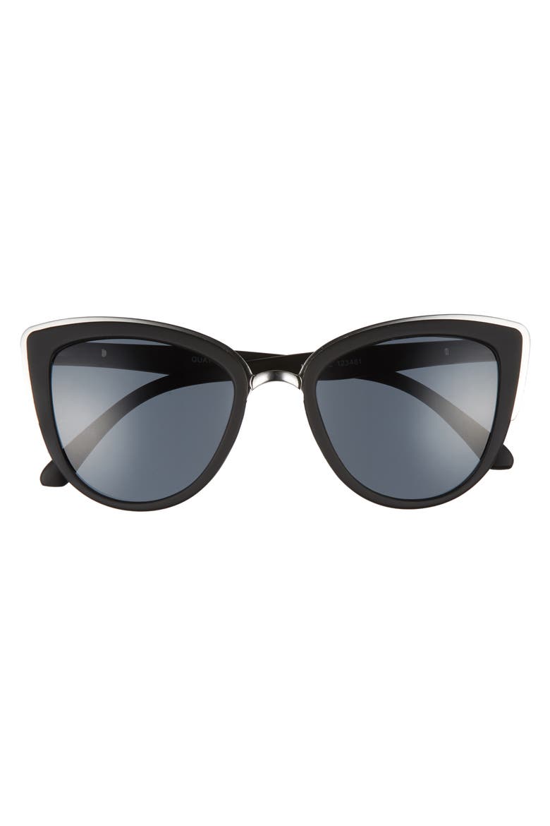 Australia 'My Girl' 50mm Cat Eye Sunglasses, Alternate, color, BLACK/ SMOKE LENS