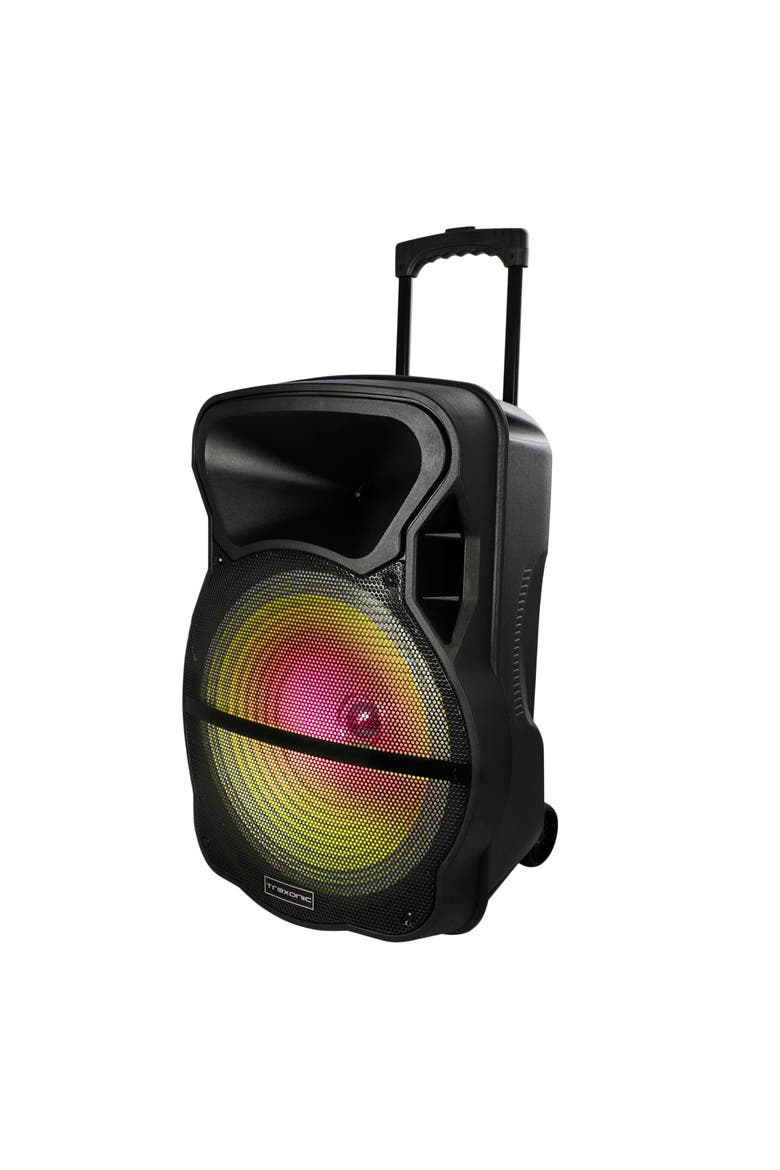 Combo 15" Bluetooth Portable Speaker and Tripod Stand, Alternate, color, Black