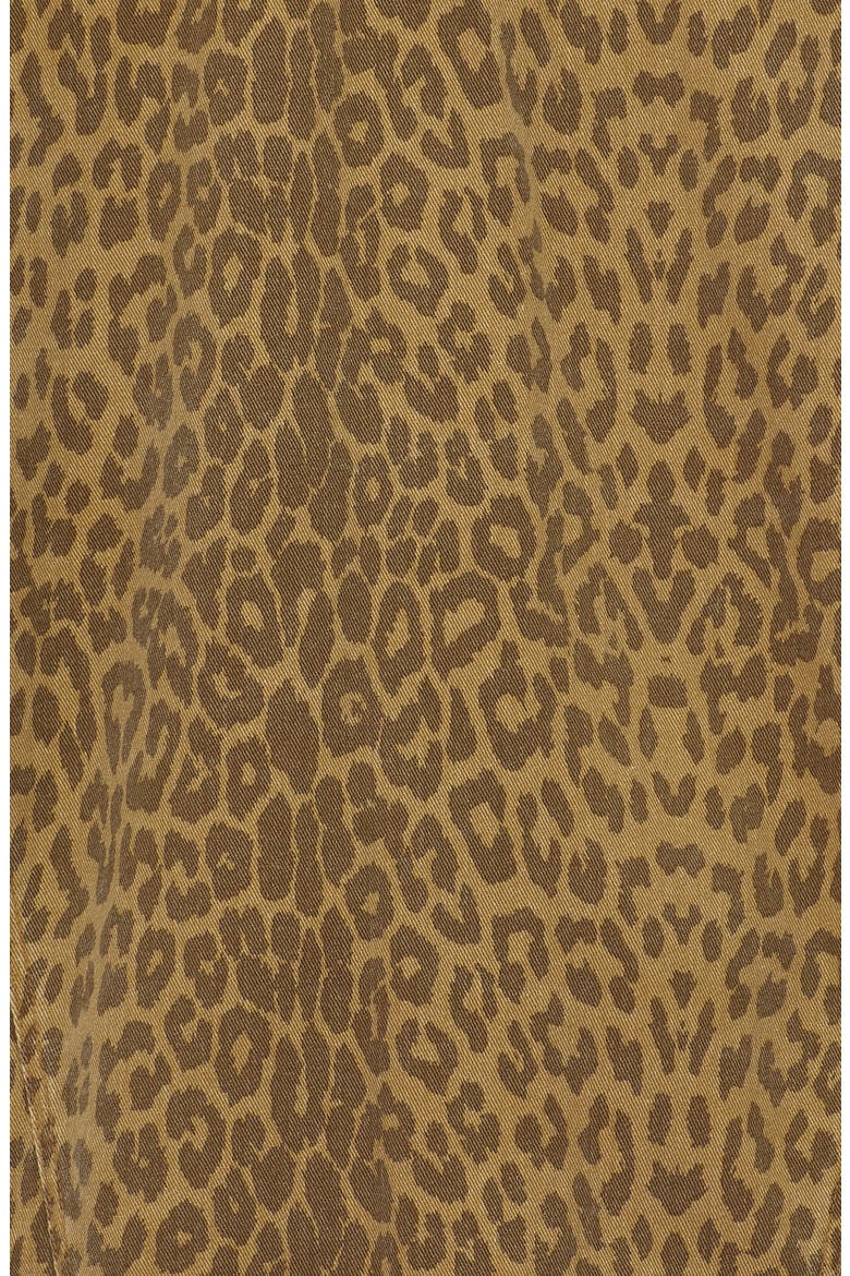 Relaxed Fit Leopard Print Denim Shirt Jacket, Alternate, color, LEOPARD