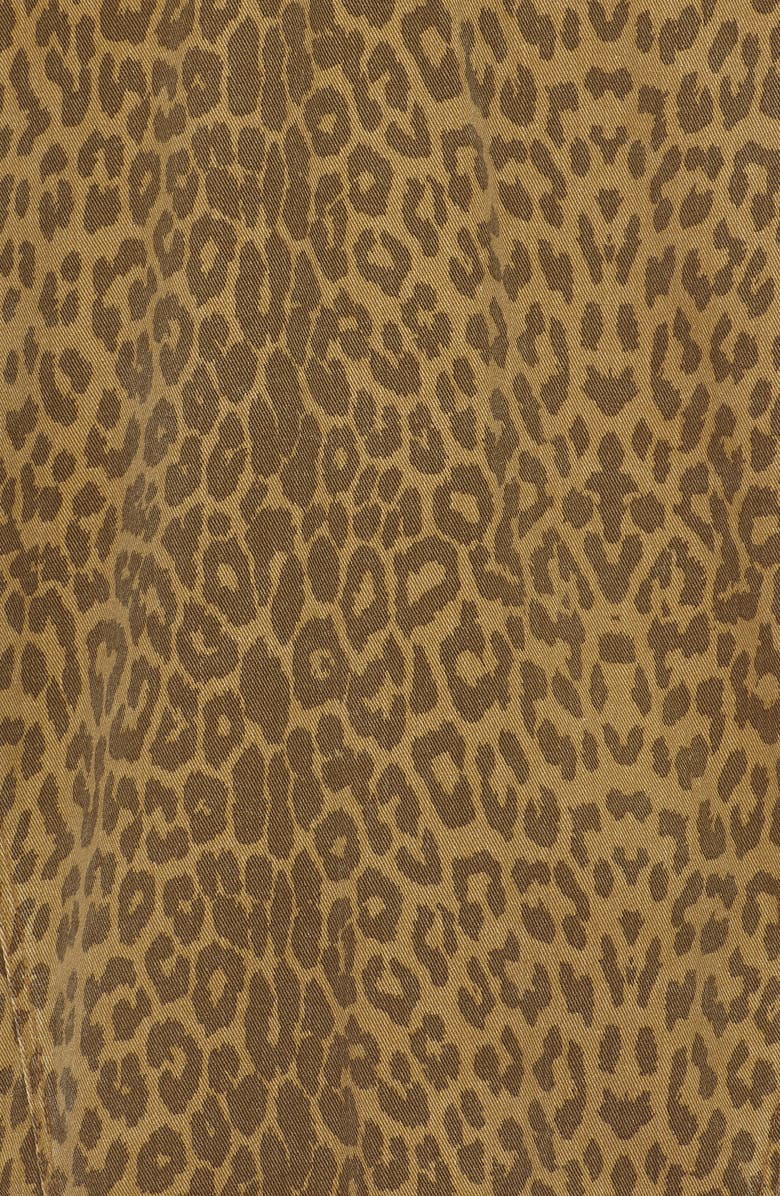 Bayeas Relaxed Fit Leopard Print Denim Shirt Jacket, Alternate, color, Leopard