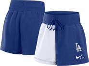 Nike Women's Nike Royal/White Los Angeles Dodgers Color-Block Phoenix Fleece Lounge Shorts