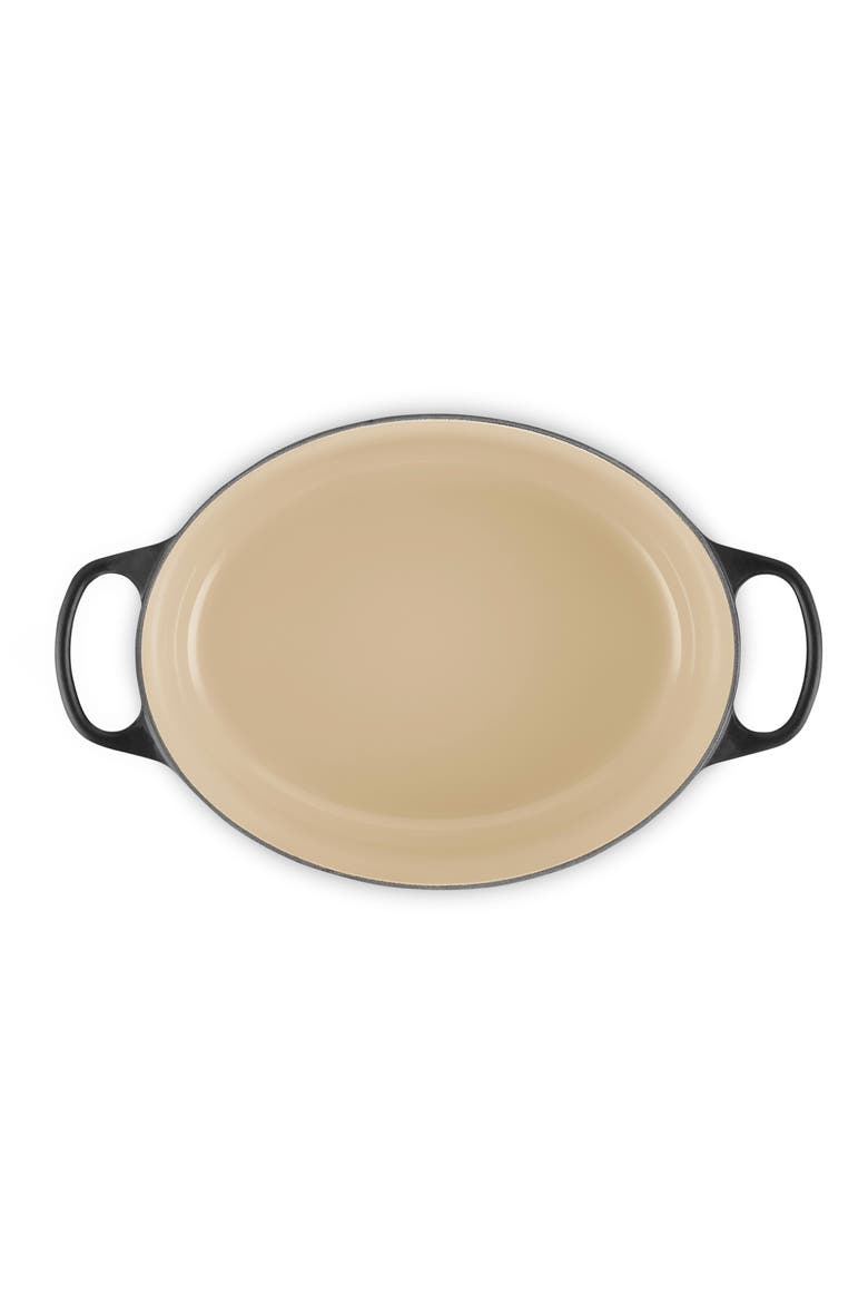 Signature Enameled Cast Iron Oval Dutch Oven, Alternate, color, LICORICE