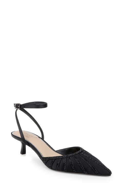 Fable Ankle Strap Pointed Toe Pump (Women)