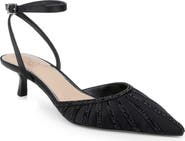 Jewel Badgley Mischka Fable Ankle Strap Pointed Toe Pump