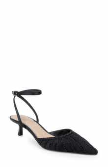 Jewel Badgley Mischka Fable Ankle Strap Pointed Toe Pump