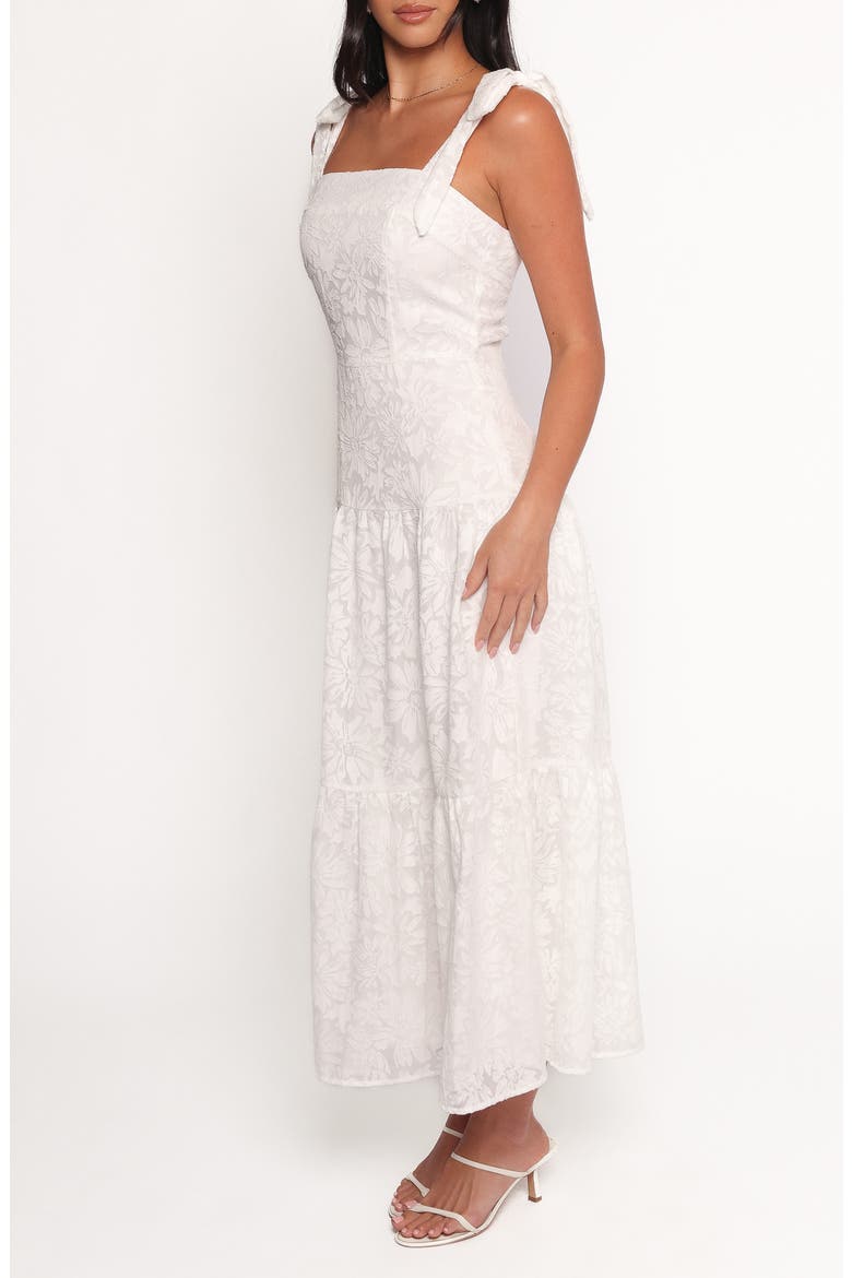 Lavinia Floral Tiered Sundress, Alternate, color, WHITE FLORAL