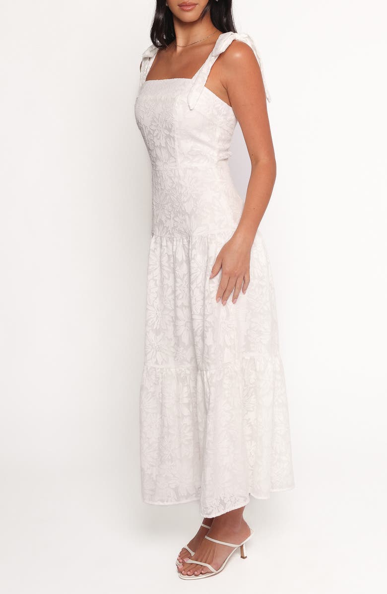 Petal & Pup Lavinia Floral Tiered Sundress, Alternate, color, White Floral