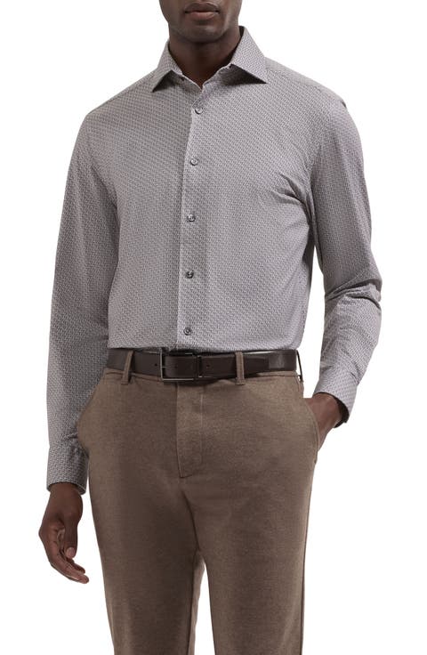 Devon OoohCotton® Geo Print Button-Up Shirt