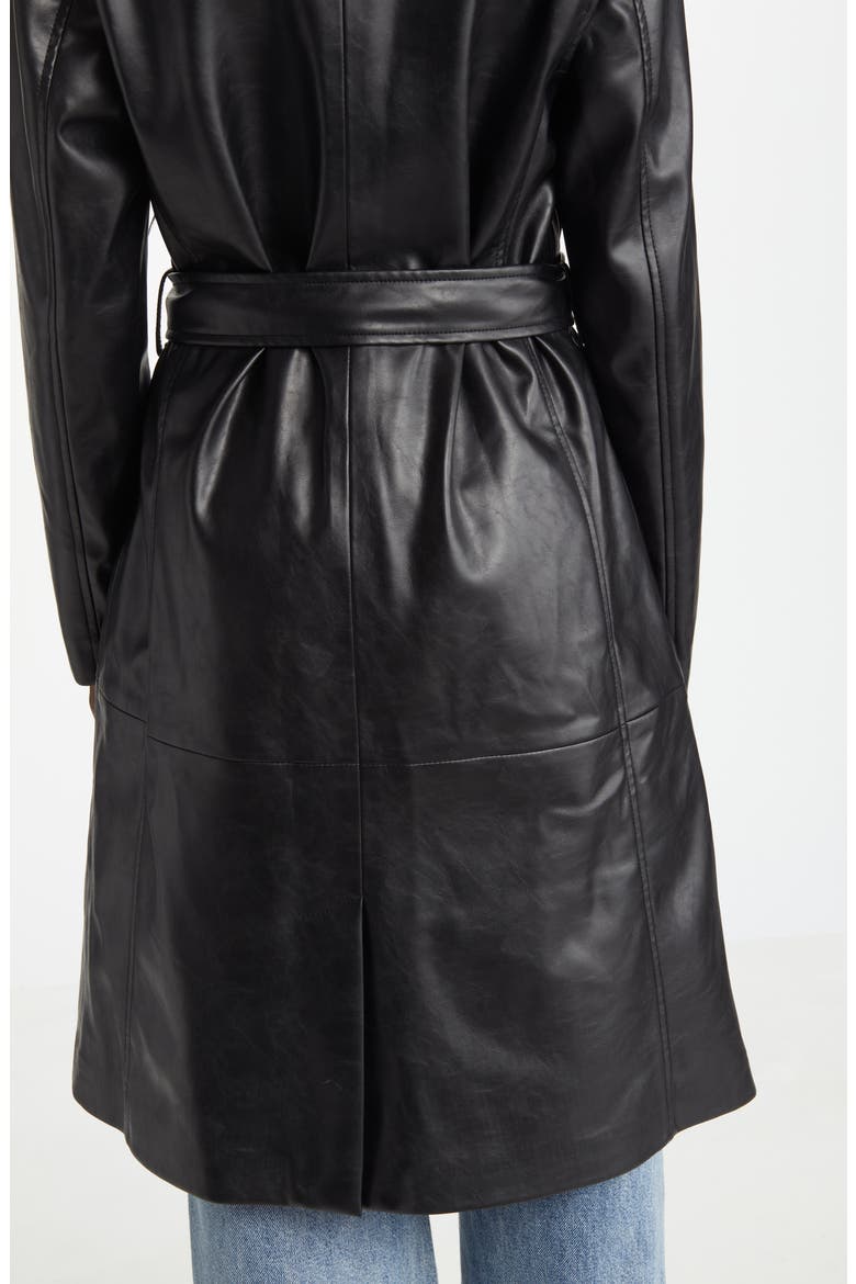 Faux Fur Shawl Collar Trench Coat, Alternate, color, IN THE MOMENT