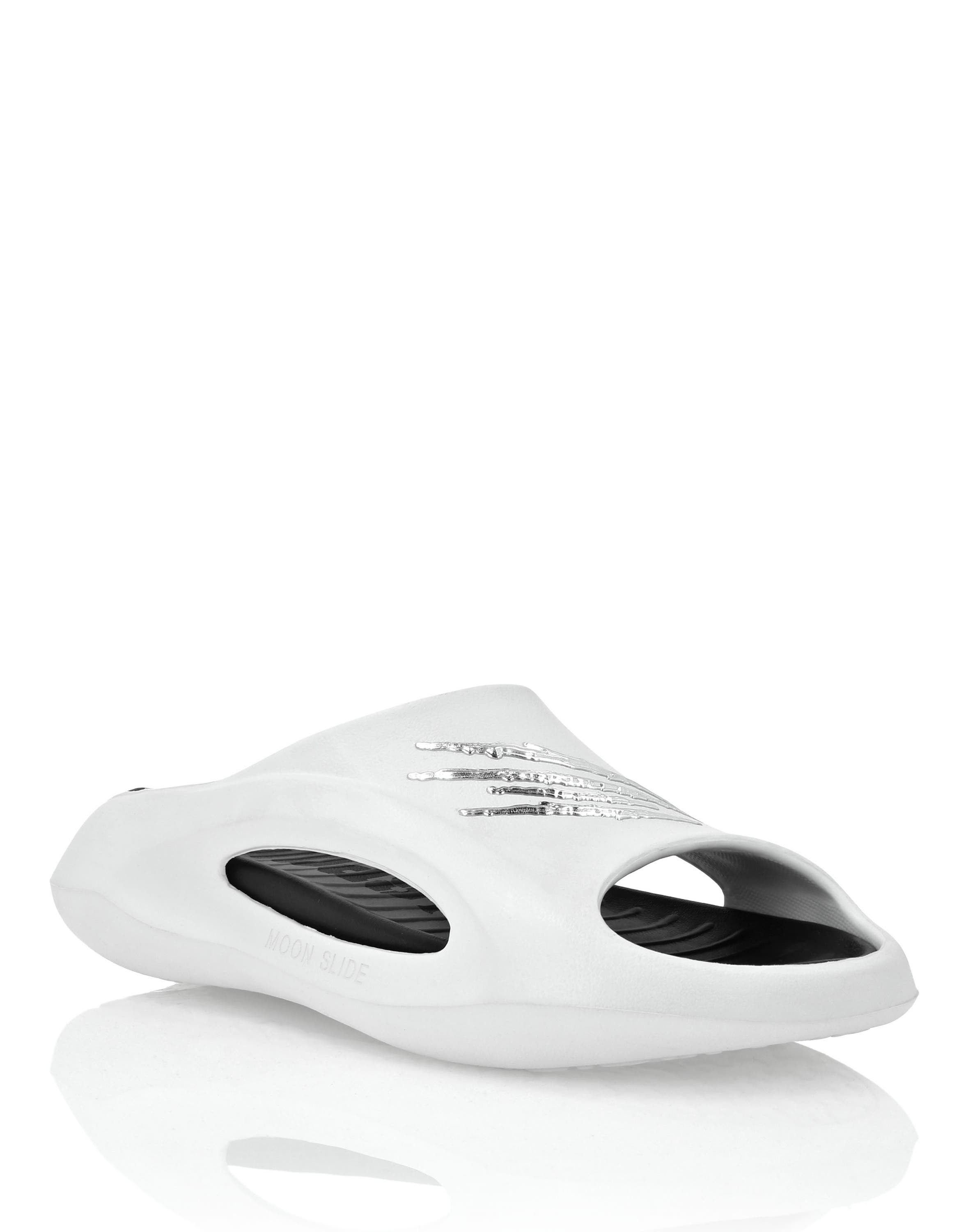 Moon Slide Unisex, Alternate, color, white/black